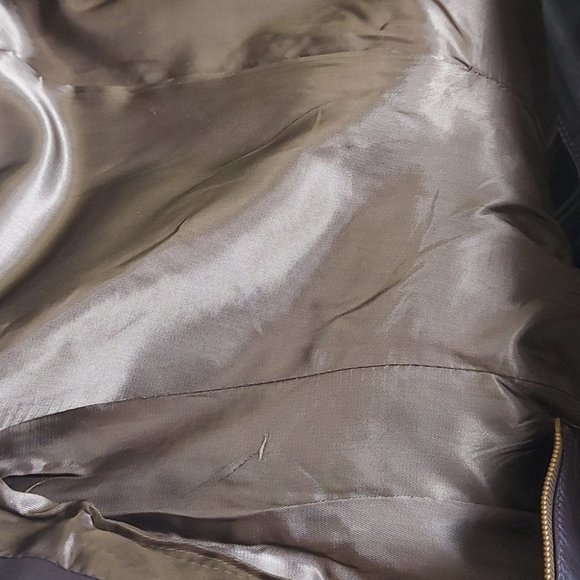 Glenview Y2K Brown Lamb's Sheep's Leather Jacket S Made In Spain - Picture 7 of 9